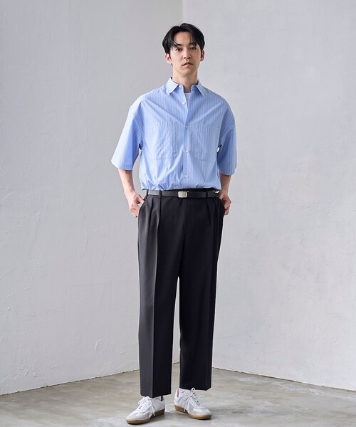 RONEL(ロネル)の「【RONEL】NCブロードシャツ(半袖)(シャツ/ブラウス・メンズ・その他/ライトブルー/クリーム・XL/L/S/M)」の10枚目の写真