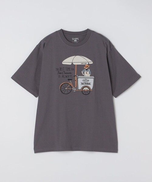 セール】SHIPS Colors: パッチワーク プリント Tシャツ（Tシャツ