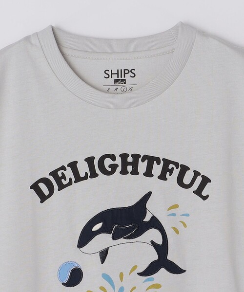 SHIPS Colors(シップス カラーズ)の「SHIPS Colors: パッチワーク プリント Tシャツ(Tシャツ/カットソー・メンズ・ダークグレー/ライトグレー/ライトホワイト/カーキ・SMALL/MEDIUM/LARGE/X-LARGE)」の9枚目の写真