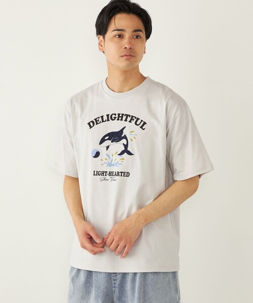 SHIPS Colors(シップス カラーズ)の「SHIPS Colors: パッチワーク プリント Tシャツ(Tシャツ/カットソー・メンズ・ダークグレー/ライトグレー/ライトホワイト/カーキ・SMALL/MEDIUM/LARGE/X-LARGE)」の6枚目の写真