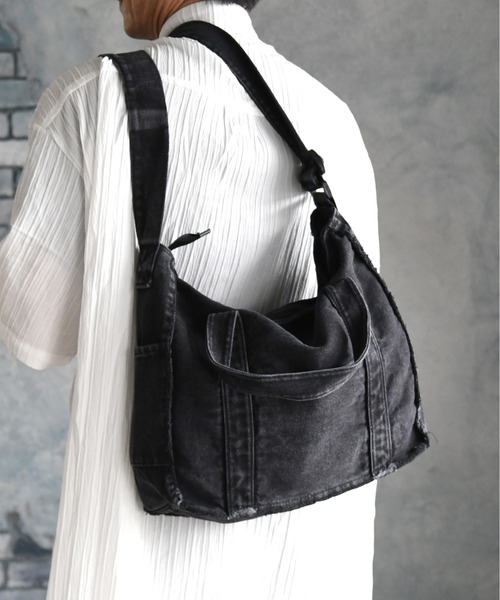未使用 完売品 UES ウエス 2way デニムボストンバッグ ショルダー 新作 UES ”2 WAY BOOK CARRY” ショルダー・ポーチ 2色 : OLD