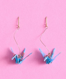 gargle ガーグル:JAPANシリーズ 柄和紙鶴 折り鶴 折り紙 ピアス