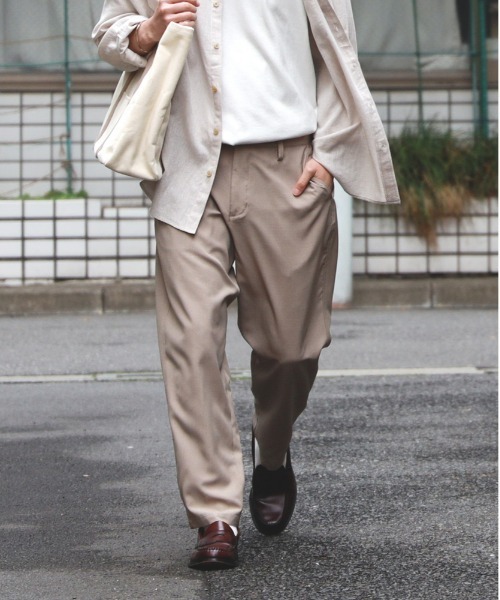 BACK NUMBER（バックナンバー）の「【店舗で人気】【BACK NUMBER】「接触冷感・イージーケア・イージーウエスト」「BENRY」サマーイージーパンツ（その他パンツ・メンズ・グレー/ブラック/オリーブ/サックスブルー/ライトベージュ・L/XL/M）」の4枚目の写真