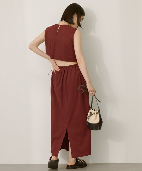 AMERICAN HOLIC（アメリカンホリック）の「バックホールドロストIラインワンピース（ワンピース・レディース・ブラック/カーキ/ワインレッド/ベージュ・L/M）」の13枚目の写真