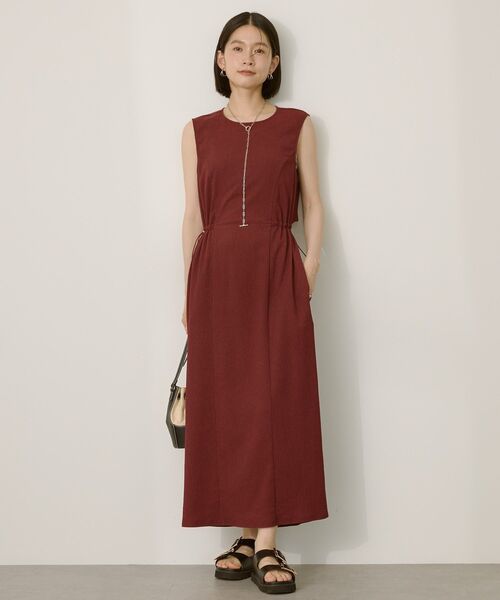 AMERICAN HOLIC（アメリカンホリック）の「バックホールドロストIラインワンピース（ワンピース・レディース・ブラック/カーキ/ワインレッド/ベージュ・L/M）」の14枚目の写真