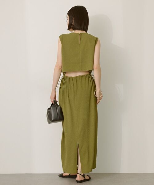 AMERICAN HOLIC（アメリカンホリック）の「バックホールドロストIラインワンピース（ワンピース・レディース・ブラック/カーキ/ワインレッド/ベージュ・L/M）」の3枚目の写真