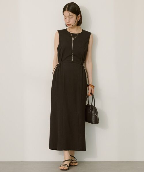 AMERICAN HOLIC（アメリカンホリック）の「バックホールドロストIラインワンピース（ワンピース・レディース・ブラック/カーキ/ワインレッド/ベージュ・L/M）」の2枚目の写真