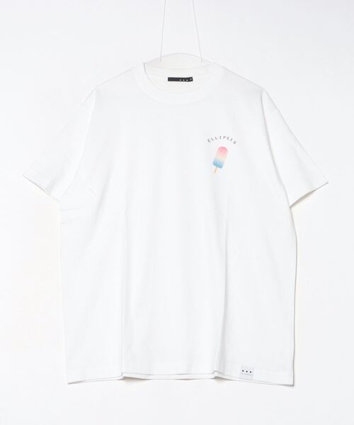 THE MILES(ザ マイルズ)の「ellipsis イリップシス ice lolly-Tee アイスローリーTee(Tシャツ/カットソー・メンズ・ブラック/ホワイト・MEDIUM/SMALL)」の2枚目の写真
