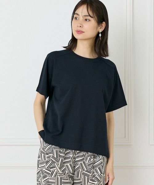 セール】【WEB限定】Tシャツ風プルオーバーニット（ニット