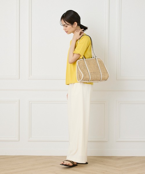 INED（イネド）の「【WEB限定】Tシャツ風プルオーバーニット（ニット/セーター・レディース・サックスブルー/オフホワイト/ネイビー/マスタード・9号）」の22枚目の写真