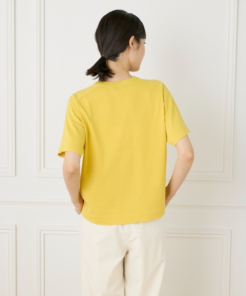 INED（イネド）の「【WEB限定】Tシャツ風プルオーバーニット（ニット/セーター・レディース・サックスブルー/オフホワイト/ネイビー/マスタード・9号）」の15枚目の写真