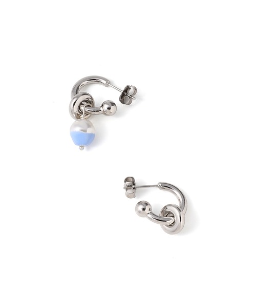 セール】JUSTINE CLENQUET ETHAN BLUE EARRINGS 31JC05ETHAN4