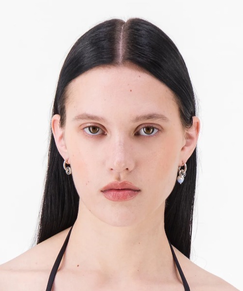 フランス発 ☆Justine Clenquet☆ Ethan Summer ピアス：ブルー フランス発 ☆Justine Clenquet☆ Ethan Summer ピアス：ブルー