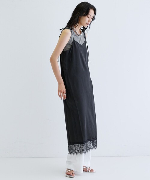 GALLEST（ギャレスト）の「【一部店舗限定】レースキャミワンピース（ワンピース・レディース・グレー/ブラック・38）」の15枚目の写真