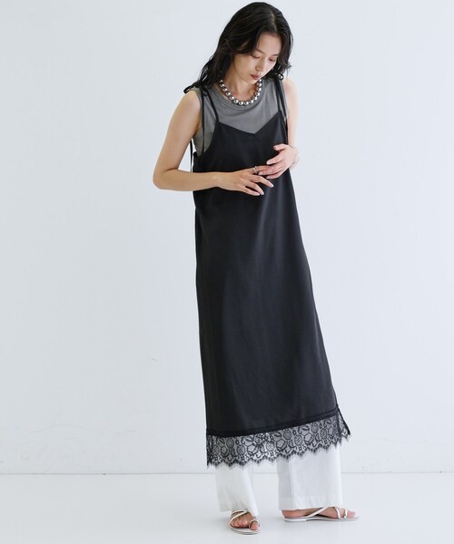 GALLEST（ギャレスト）の「【一部店舗限定】レースキャミワンピース（ワンピース・レディース・グレー/ブラック・38）」の17枚目の写真