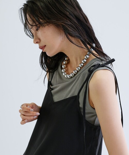 GALLEST（ギャレスト）の「【一部店舗限定】レースキャミワンピース（ワンピース・レディース・グレー/ブラック・38）」の18枚目の写真