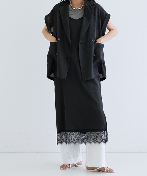 GALLEST（ギャレスト）の「【一部店舗限定】レースキャミワンピース（ワンピース・レディース・グレー/ブラック・38）」の20枚目の写真