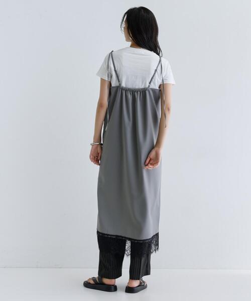 GALLEST（ギャレスト）の「【一部店舗限定】レースキャミワンピース（ワンピース・レディース・グレー/ブラック・38）」の4枚目の写真