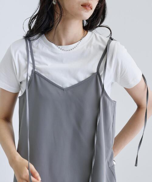 GALLEST（ギャレスト）の「【一部店舗限定】レースキャミワンピース（ワンピース・レディース・グレー/ブラック・38）」の5枚目の写真