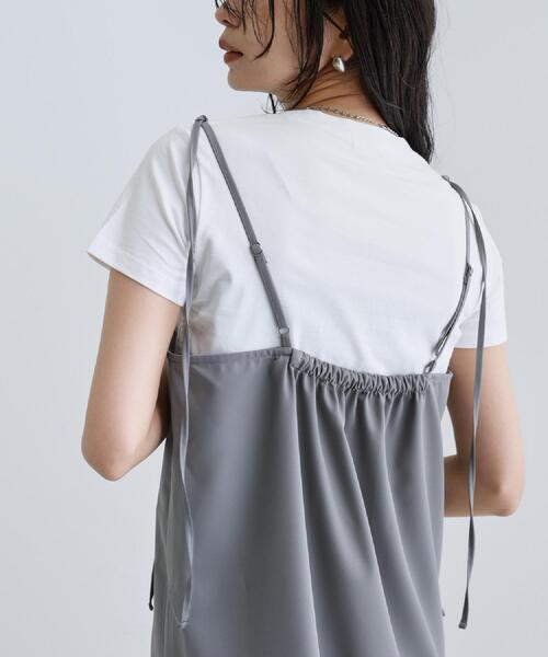 GALLEST（ギャレスト）の「【一部店舗限定】レースキャミワンピース（ワンピース・レディース・グレー/ブラック・38）」の7枚目の写真