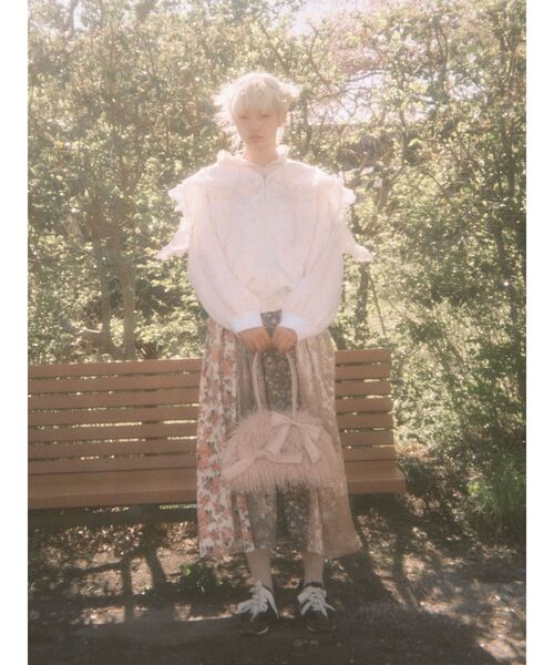 merry jenny（メリージェニー）の「ribbonフェイクファーボストンbag（ボストンバッグ・レディース・ピンク/オフホワイト・FREE）」の8枚目の写真