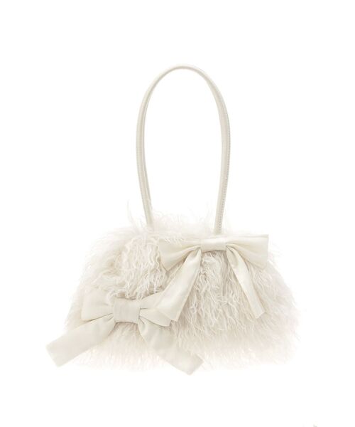 merry jenny（メリージェニー）の「ribbonフェイクファーボストンbag（ボストンバッグ・レディース・ピンク/オフホワイト・FREE）」の21枚目の写真