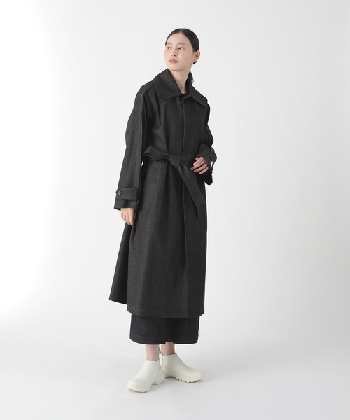 Plantation（プランテーション）の「BIZEN KIRAデニムWR / コート/ (O)（その他アウター・レディース・オフホワイト/ネイビー・M size）」の3枚目の写真
