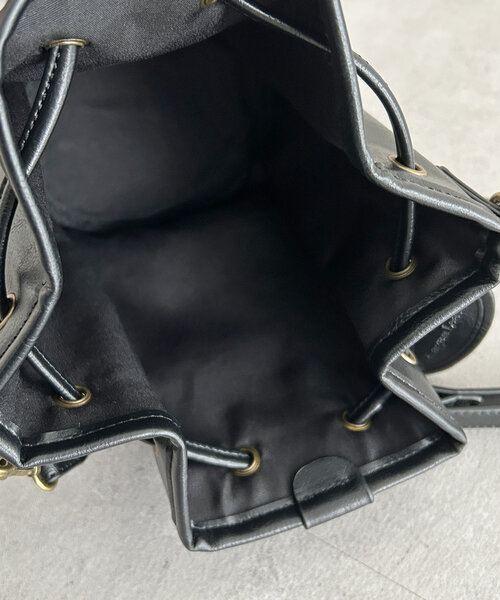 CPCM（シーピーシーエム）の「PU巾着ショルダーバッグ（ショルダーバッグ・メンズ・ブラウン/キャメル/ブラック・FREE）」の7枚目の写真