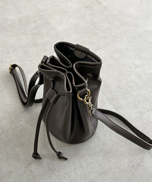 CPCM（シーピーシーエム）の「PU巾着ショルダーバッグ（ショルダーバッグ・メンズ・ブラウン/キャメル/ブラック・FREE）」の8枚目の写真