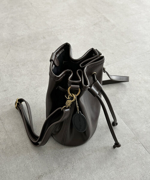 CPCM（シーピーシーエム）の「PU巾着ショルダーバッグ（ショルダーバッグ・メンズ・ブラウン/キャメル/ブラック・FREE）」の9枚目の写真