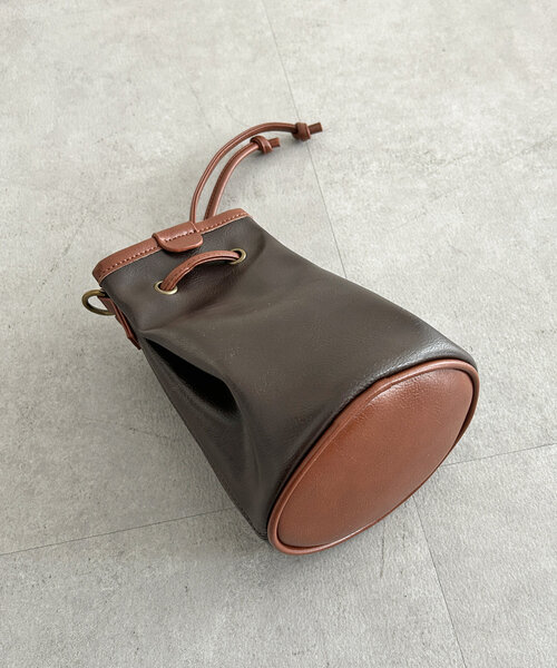 CPCM（シーピーシーエム）の「PU巾着ショルダーバッグ（ショルダーバッグ・メンズ・ブラウン/キャメル/ブラック・FREE）」の15枚目の写真