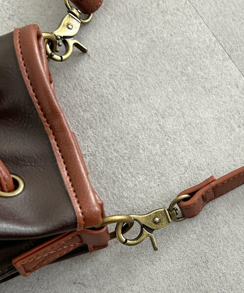 CPCM（シーピーシーエム）の「PU巾着ショルダーバッグ（ショルダーバッグ・メンズ・ブラウン/キャメル/ブラック・FREE）」の17枚目の写真