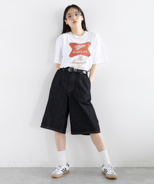 GOOD ROCK SPEED(グッドロックスピード)の「GOOD ROCK SPEED/BEERプリントTシャツ(Tシャツ/カットソー・レディース・オフホワイト/その他4/その他13/ネイビー・FREE)」の5枚目の写真