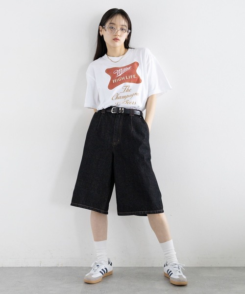 GOOD ROCK SPEED(グッドロックスピード)の「GOOD ROCK SPEED/BEERプリントTシャツ(Tシャツ/カットソー・レディース・オフホワイト/その他4/その他13/ネイビー・FREE)」の6枚目の写真