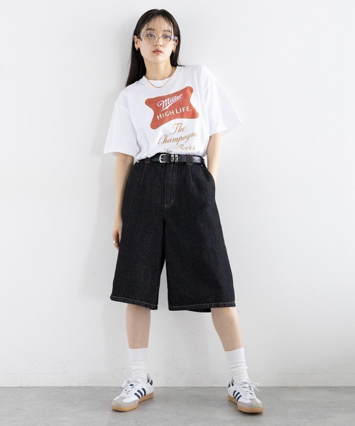 GOOD ROCK SPEED(グッドロックスピード)の「GOOD ROCK SPEED/BEERプリントTシャツ(Tシャツ/カットソー・レディース・オフホワイト/その他4/その他13/ネイビー・FREE)」の7枚目の写真