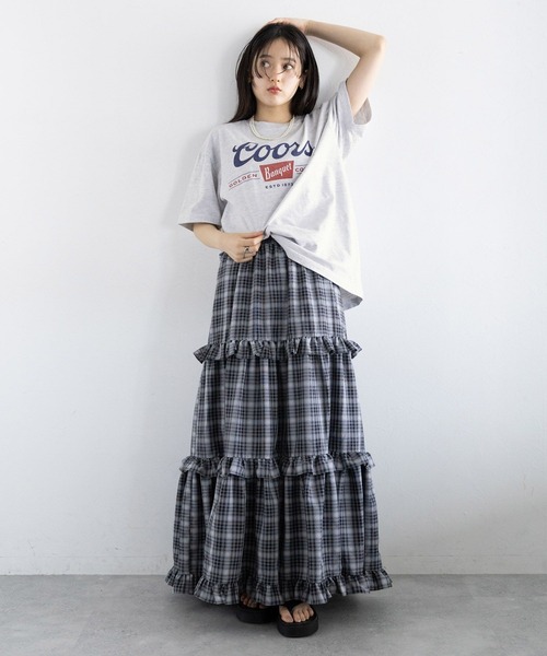 GOOD ROCK SPEED(グッドロックスピード)の「GOOD ROCK SPEED/BEERプリントTシャツ(Tシャツ/カットソー・レディース・オフホワイト/その他4/その他13/ネイビー・FREE)」の10枚目の写真