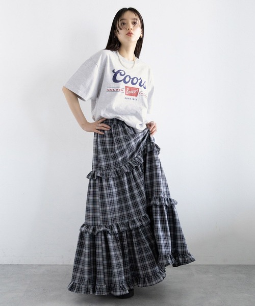 GOOD ROCK SPEED(グッドロックスピード)の「GOOD ROCK SPEED/BEERプリントTシャツ(Tシャツ/カットソー・レディース・オフホワイト/その他4/その他13/ネイビー・FREE)」の11枚目の写真