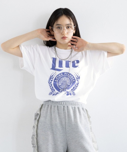 GOOD ROCK SPEED/BEERプリントTシャツ（Tシャツ/カットソー