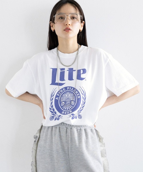 GOOD ROCK SPEED/BEERプリントTシャツ（Tシャツ/カットソー