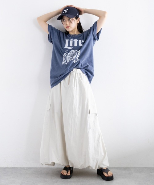 GOOD ROCK SPEED(グッドロックスピード)の「GOOD ROCK SPEED/BEERプリントTシャツ(Tシャツ/カットソー・レディース・オフホワイト/その他4/その他13/ネイビー・FREE)」の18枚目の写真