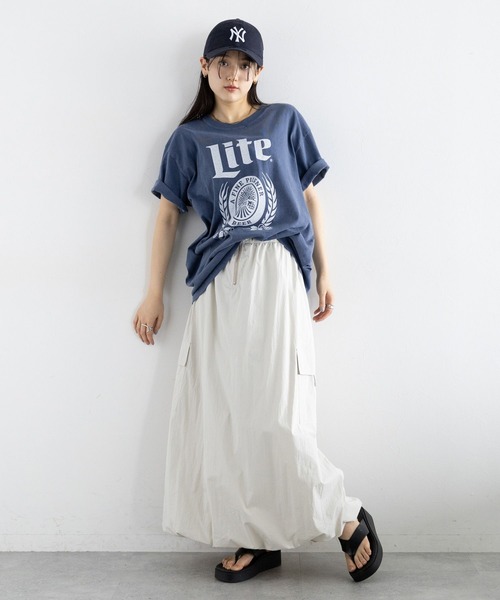 GOOD ROCK SPEED(グッドロックスピード)の「GOOD ROCK SPEED/BEERプリントTシャツ(Tシャツ/カットソー・レディース・オフホワイト/その他4/その他13/ネイビー・FREE)」の19枚目の写真