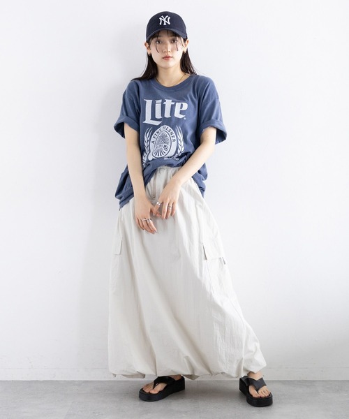 GOOD ROCK SPEED(グッドロックスピード)の「GOOD ROCK SPEED/BEERプリントTシャツ(Tシャツ/カットソー・レディース・オフホワイト/その他4/その他13/ネイビー・FREE)」の20枚目の写真