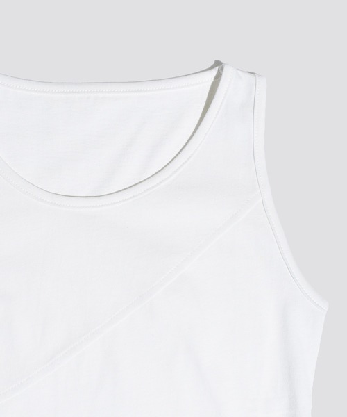 kiehtova（キエトヴァ）の「【kiehtova】BREEZE COTTON BLOCKING TANK TOPS/ブリーズ コットン ブロッキング タンク KTWR37（タンクトップ・レディース・ブラック/ホワイト・FREE）」の17枚目の写真