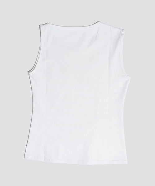 kiehtova（キエトヴァ）の「【kiehtova】BREEZE COTTON BLOCKING TANK TOPS/ブリーズ コットン ブロッキング タンク KTWR37（タンクトップ・レディース・ブラック/ホワイト・FREE）」の15枚目の写真