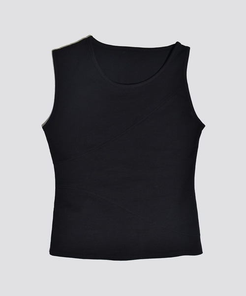 kiehtova（キエトヴァ）の「【kiehtova】BREEZE COTTON BLOCKING TANK TOPS/ブリーズ コットン ブロッキング タンク KTWR37（タンクトップ・レディース・ブラック/ホワイト・FREE）」の7枚目の写真