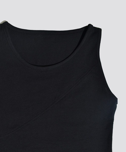 kiehtova（キエトヴァ）の「【kiehtova】BREEZE COTTON BLOCKING TANK TOPS/ブリーズ コットン ブロッキング タンク KTWR37（タンクトップ・レディース・ブラック/ホワイト・FREE）」の10枚目の写真