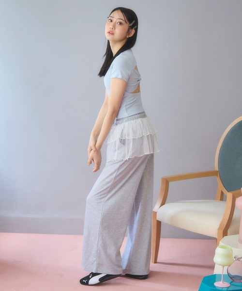 3.3 Field Trip (3.3フィールドトリップ)の「3.3 Field Trip/レース付きスウェットパンツ(スウェットパンツ・レディース・ブラック/グレー・FREE)」の17枚目の写真