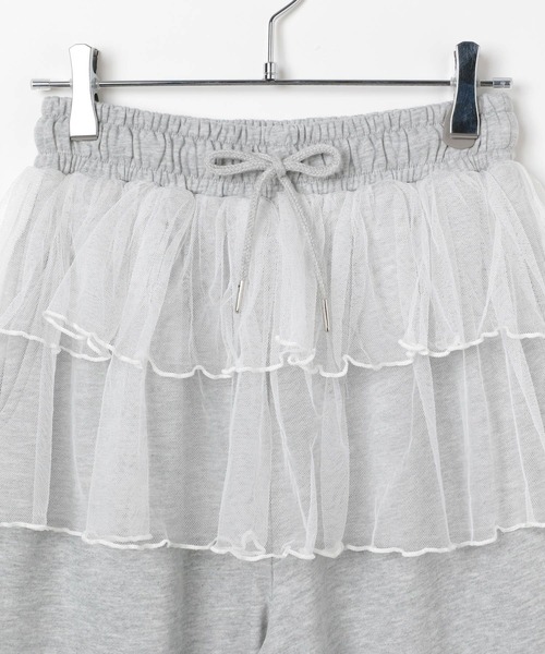 3.3 Field Trip (3.3フィールドトリップ)の「3.3 Field Trip/レース付きスウェットパンツ(スウェットパンツ・レディース・ブラック/グレー・FREE)」の9枚目の写真