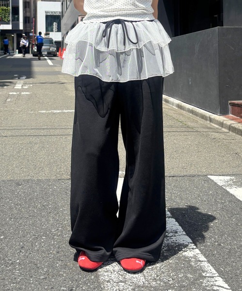 3.3 Field Trip (3.3フィールドトリップ)の「3.3 Field Trip/レース付きスウェットパンツ(スウェットパンツ・レディース・ブラック/グレー・FREE)」の21枚目の写真