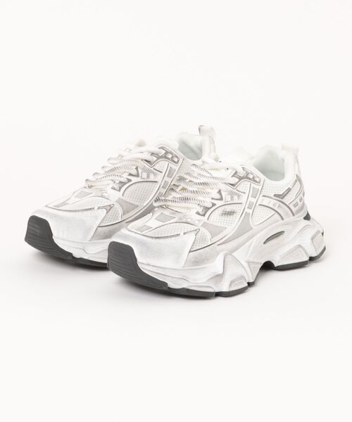 shoes365（シューズスリーシックスファイヴ）の「脚長ダッドスニーカー（スニーカー・メンズ・オフホワイト/ブラック/ホワイト・24.5cm/25.5cm/26.5cm/25.0cm/26.0cm/27.0cm）」の6枚目の写真